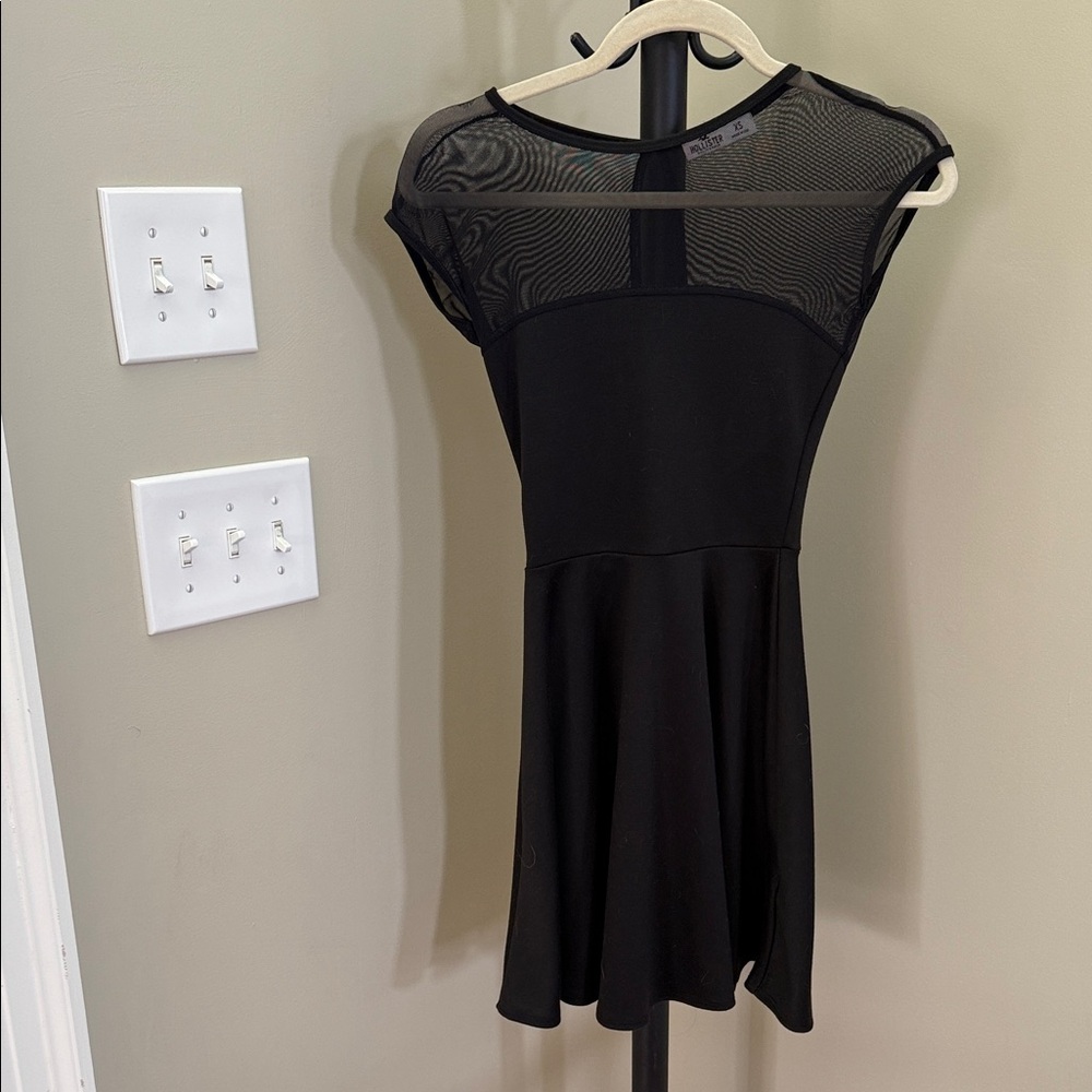 Hollister Black Mesh Mini Dress
